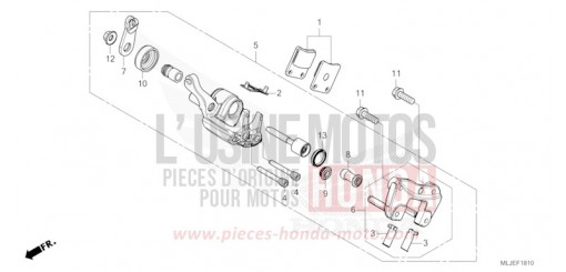 MACHOIRE DE FREIN DE PARKING GL1800DAR de 2024